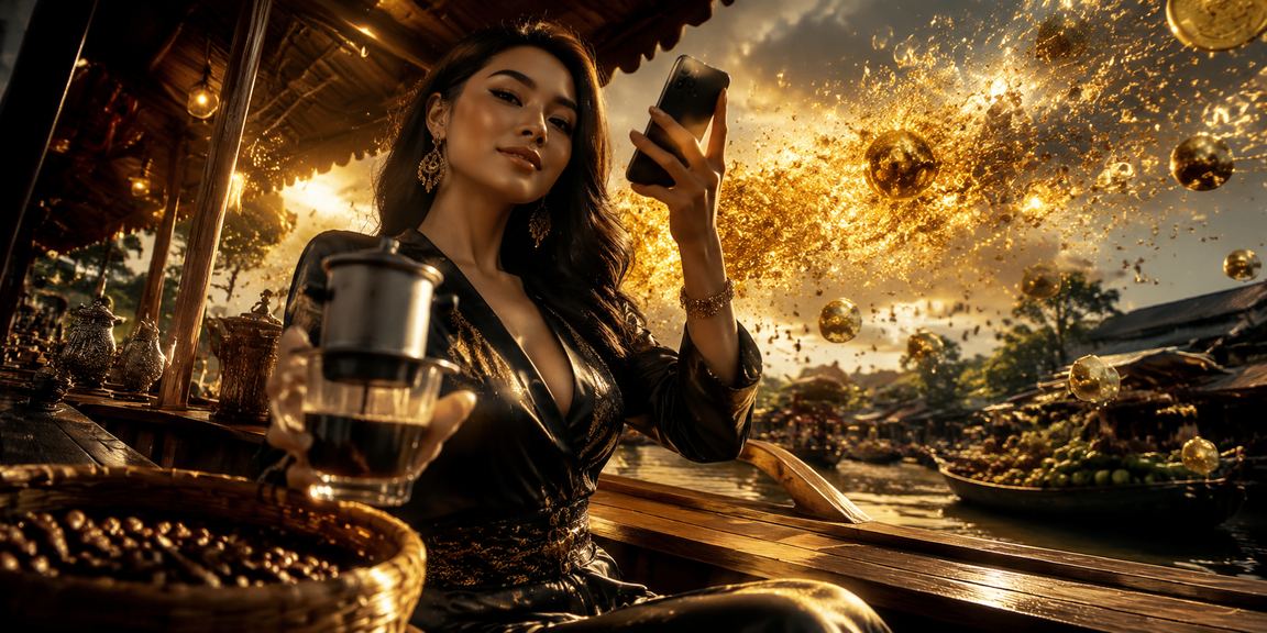 Người chơi tại Cần Thơ trải nghiệm casino mobile trong quán cà phê buổi tối